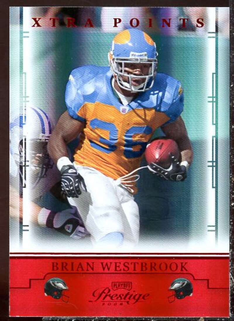 Brian Westbrook Card 2008 Playoff Prestige Xtra Points Red #75  Image 1