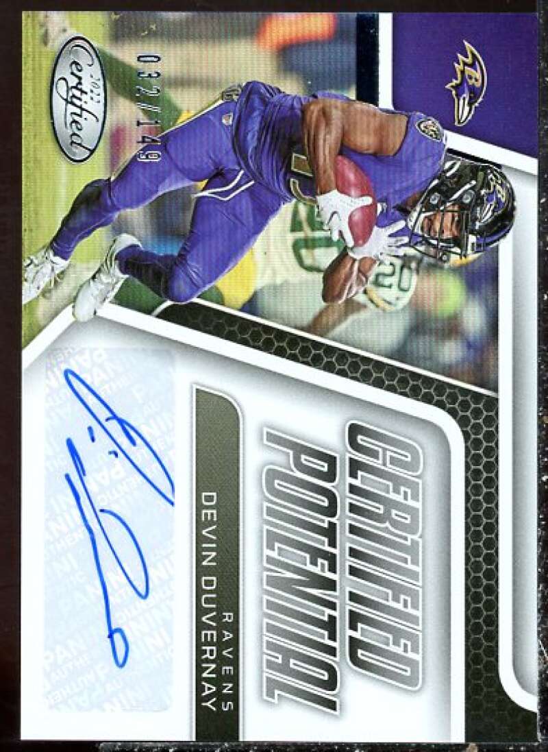 Devin Duvernay Card 2022 Certified Certified Potential Signatures #26  Image 1