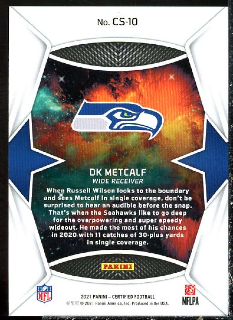 D.K. Metcalf Card 2021 Certified Certified Stars #10  Image 2