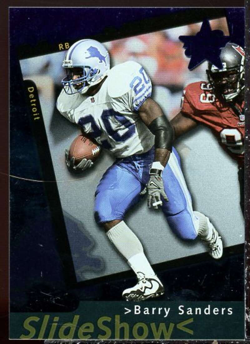 Barry Sanders Card 2000 Leaf Rookies and Stars SlideShow #S21  Image 1