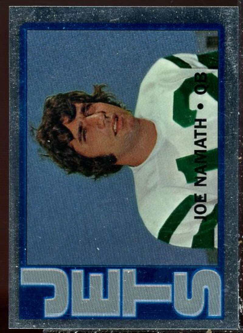 Joe Namath 1972 Card 1996 Topps Namath Reprints #8  Image 1