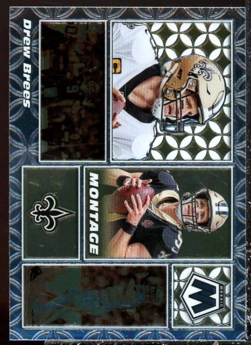 Drew Brees Card 2020 Panini Mosaic Montage #M23  Image 1