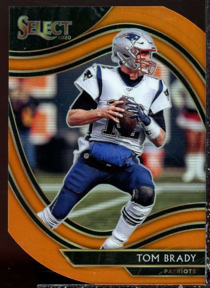 Tom Brady Card 2020 Select Prizm Orange Die Cut #301  Image 1