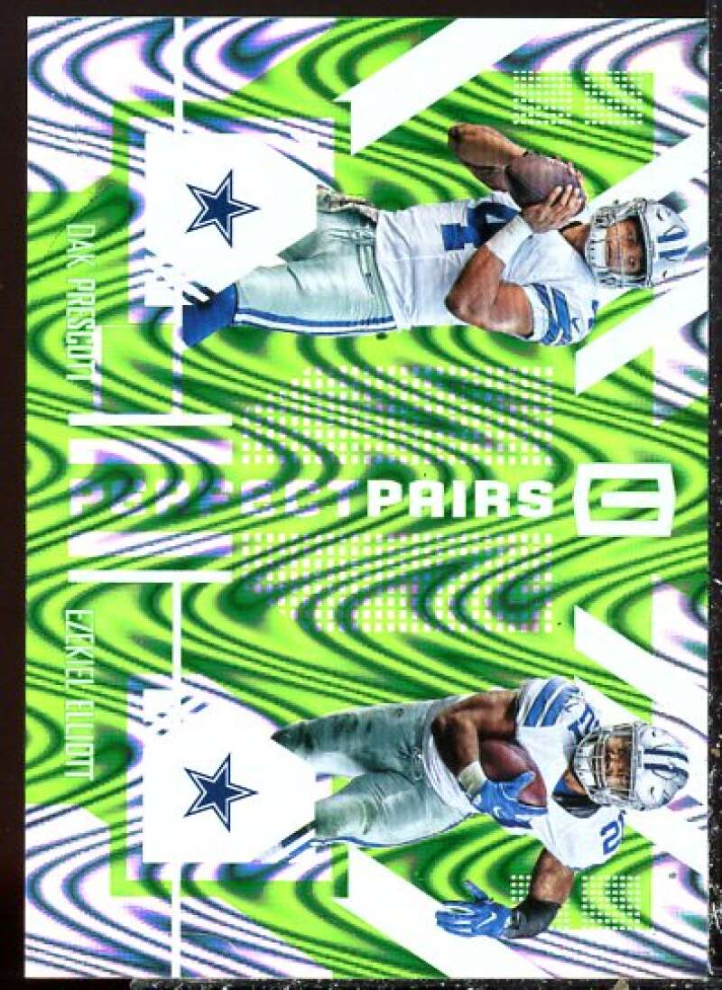 Ezekiel Elliott/Dak Prescott 2017 Panini Unparalleled Prfect Pair Lime Green #1  Image 1