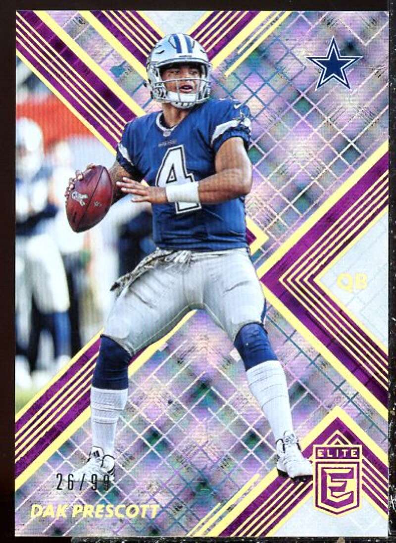 Dak Prescott Card 2017 Elite Purple #24  Image 1