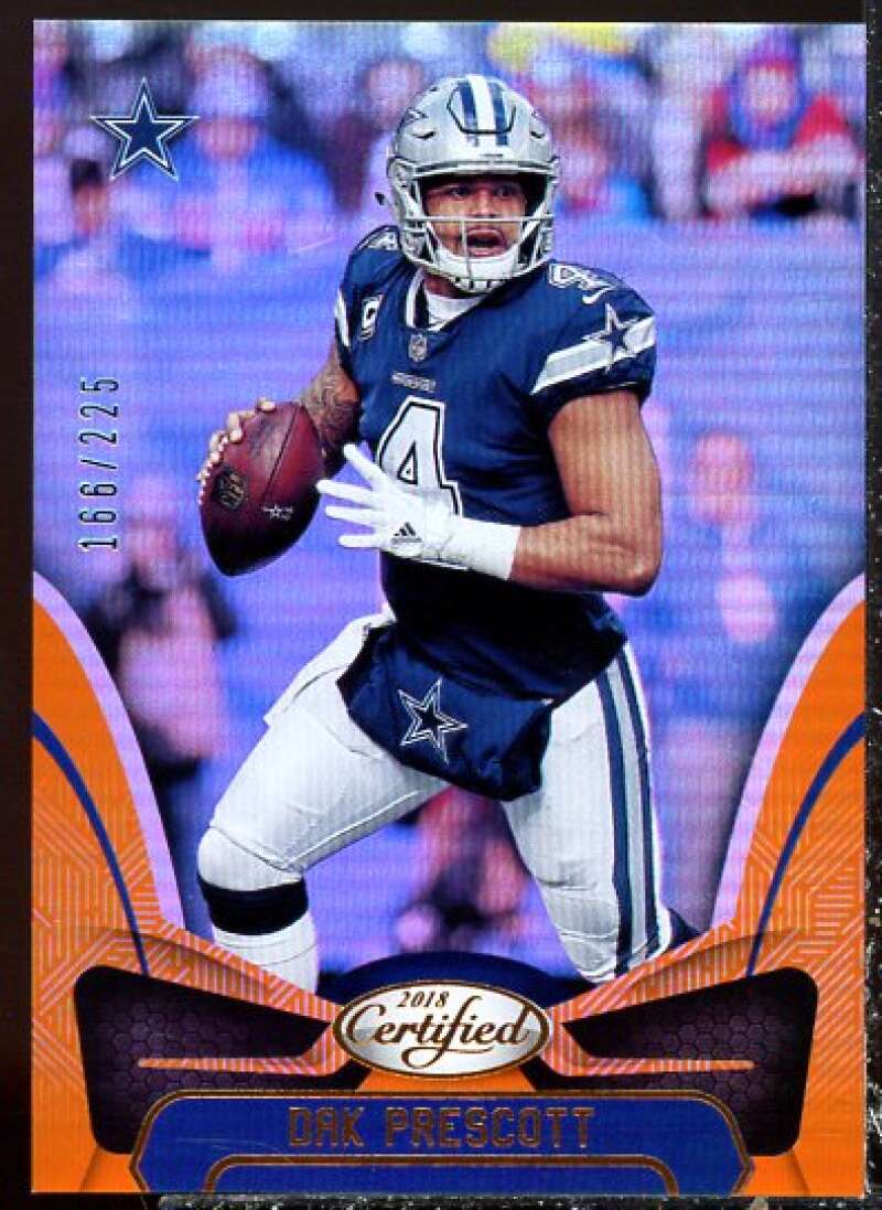 Dak Prescott Card 2018 Certified Mirror Orange #36  Image 1