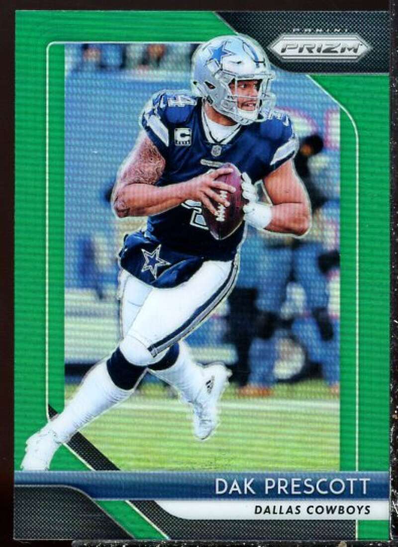 Dak Prescott Card 2018 Panini Prizm Prizms Green #145  Image 1