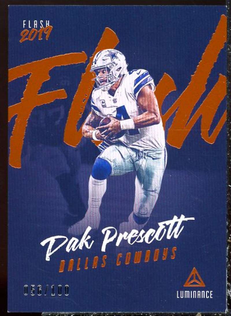 Dak Prescott Card 2019 Panini Luminance Flash Orange #5  Image 1