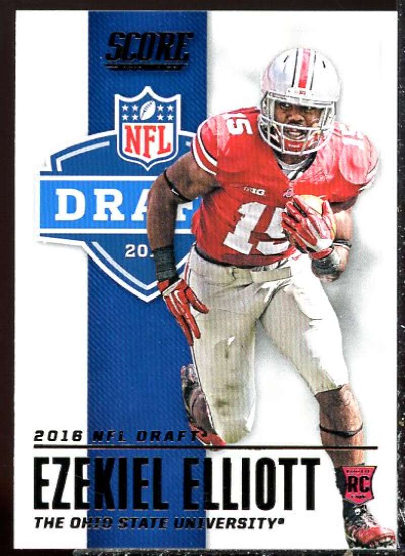 Ezekiel Elliott Rookie Card Card 2016 Score NFL Draft #4  Image 1