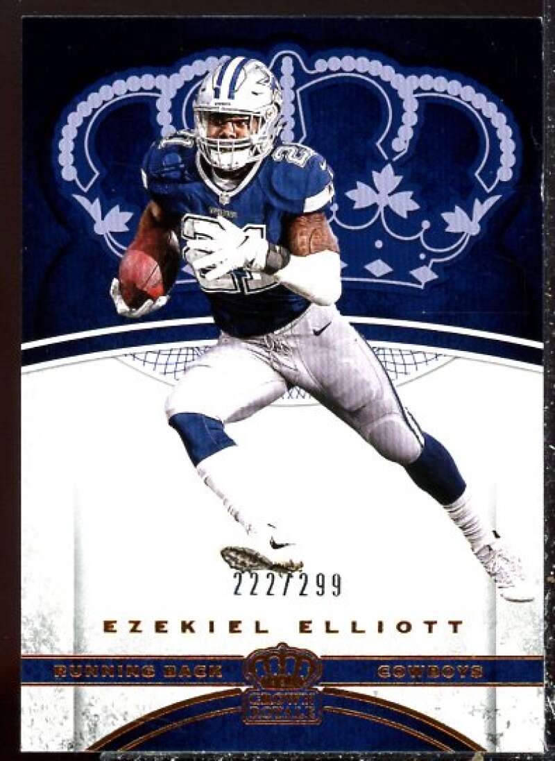 Ezekiel Elliott Card 2017 Crown Royale Bronze #62  Image 1