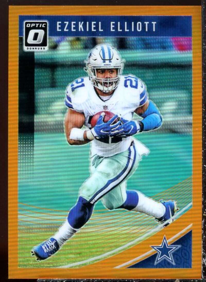 Ezekiel Elliott Card 2018 Donruss Optic Orange #28  Image 1