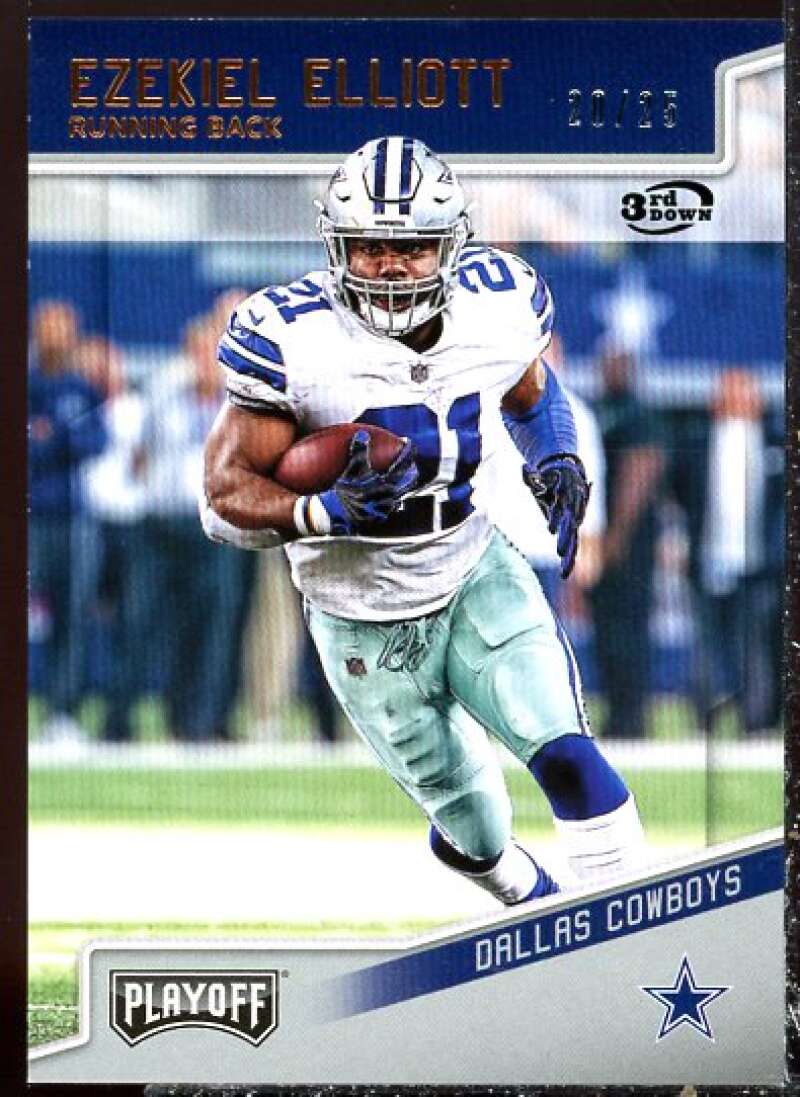 Ezekiel Elliott Card 2018 Playoff 3rd Down #51  Image 1