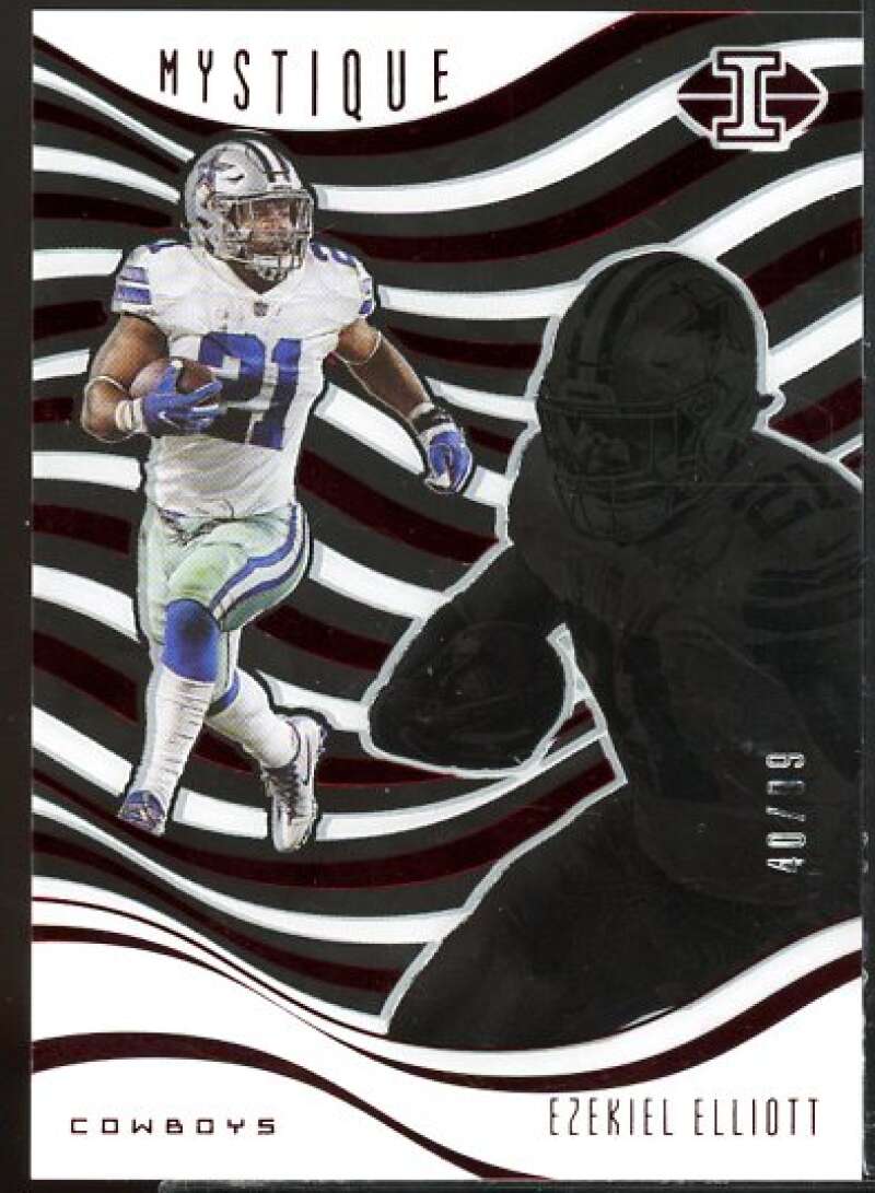 Ezekiel Elliott Card 2018 Panini Illusions Mystique Red #5  Image 1