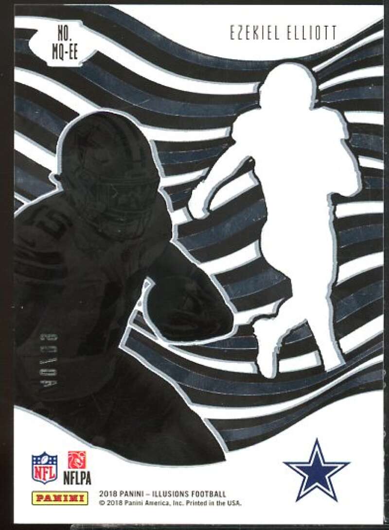 Ezekiel Elliott Card 2018 Panini Illusions Mystique Red #5  Image 2