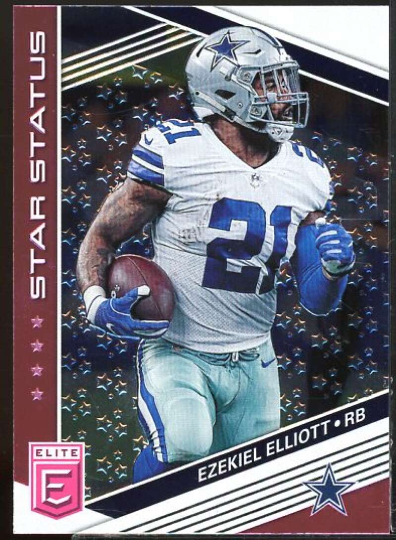 Ezekiel Elliott Card 2019 Elite Star Status Pink #6  Image 1