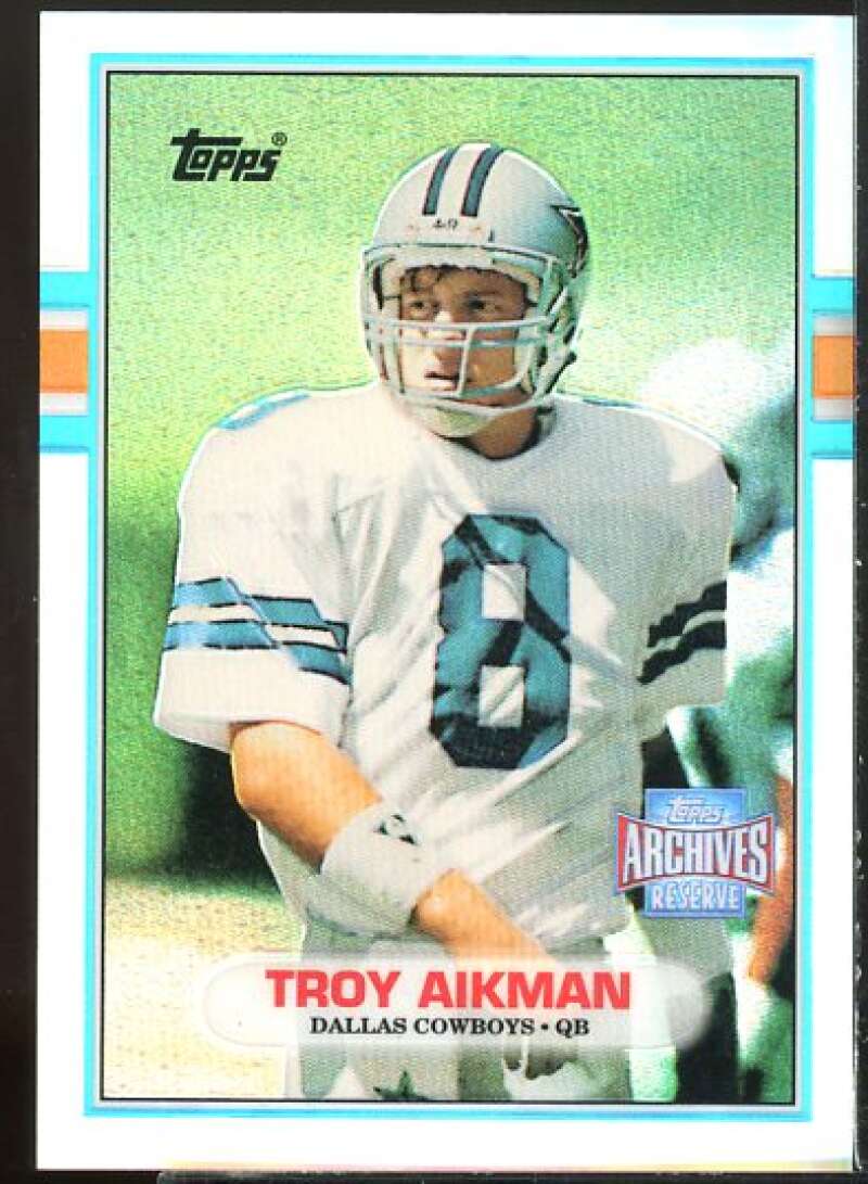 Troy Aikman 89 Card 2001 Topps Archives Reserve #55  Image 1