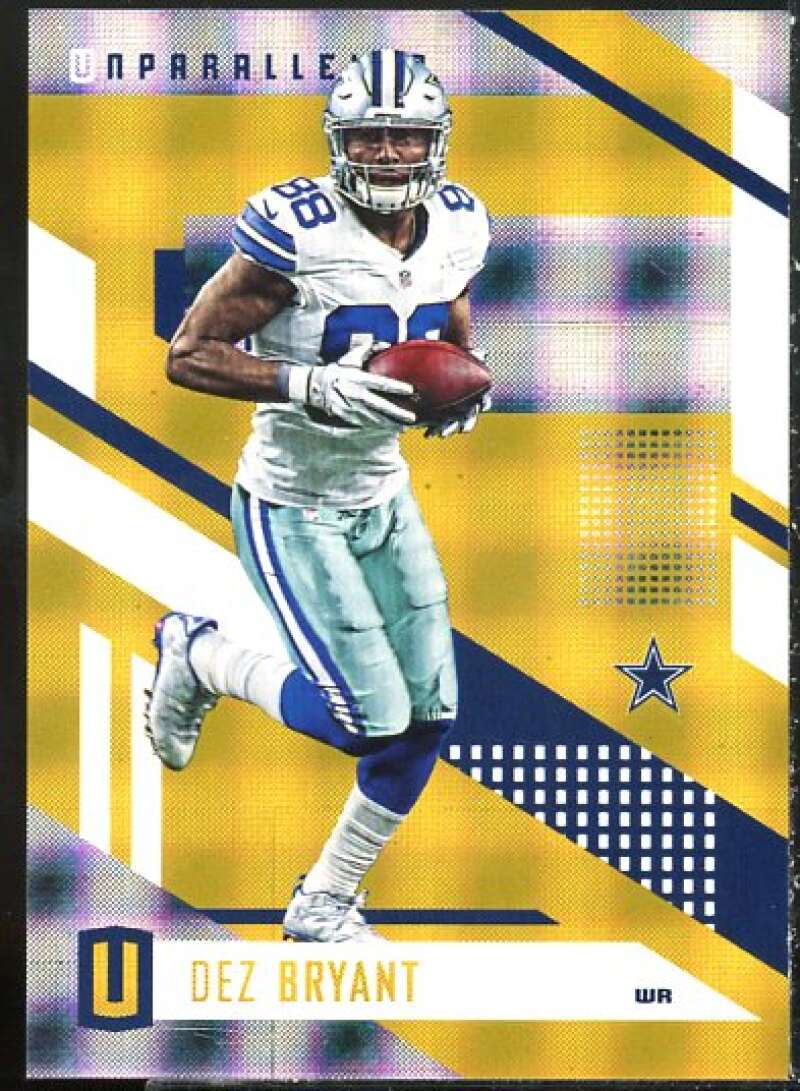 Dez Bryant Card 2017 Panini Unparalleled Yellow #100  Image 1