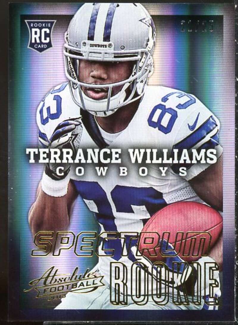 Terrance Williams Rookie Card 2013 Absolute Spectrum Gold #190A  Image 1