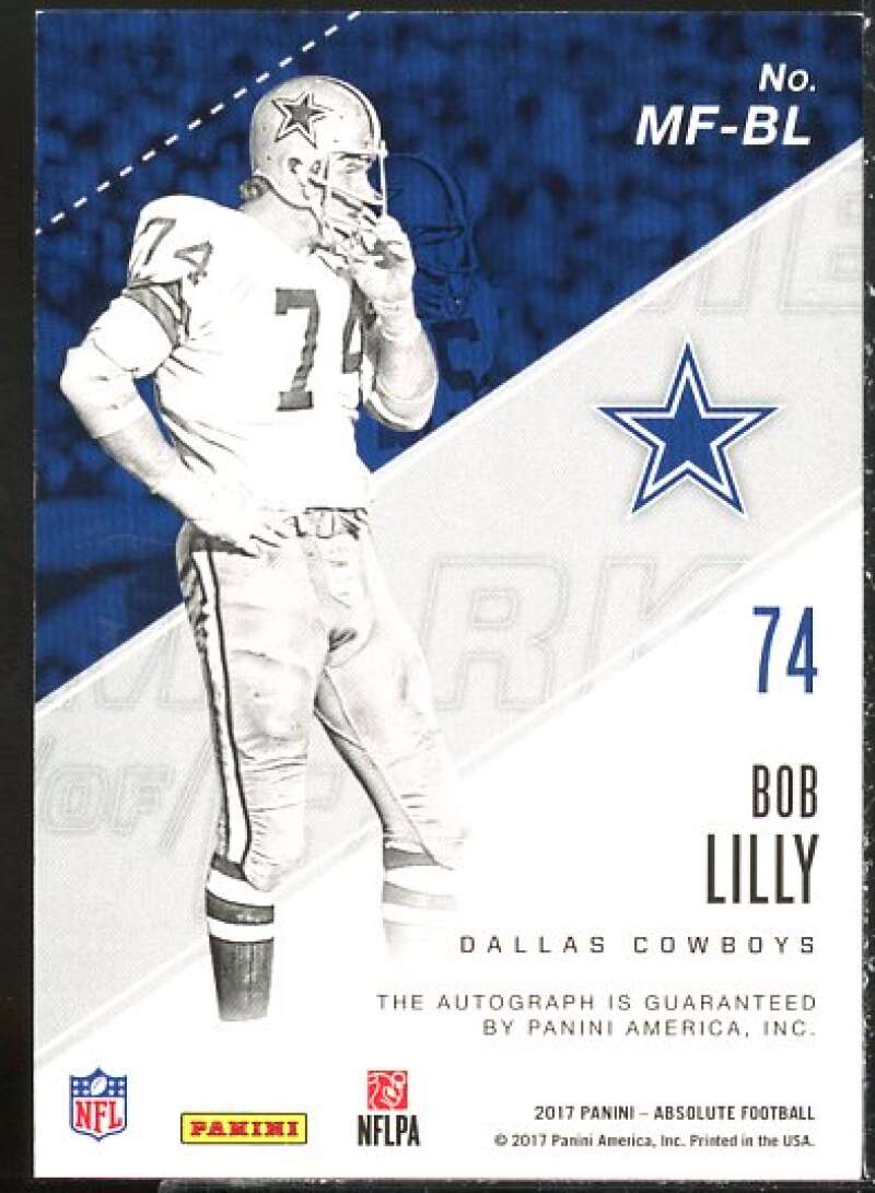 Bob Lilly Card 2017 Absolute Marks of Fame #3  Image 2