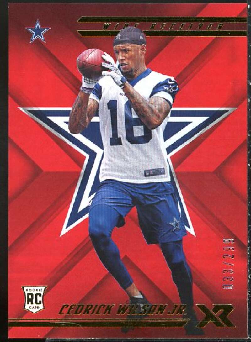 Cedrick Wilson Jr. Rookie Card 2018 Panini XR Red #152  Image 1