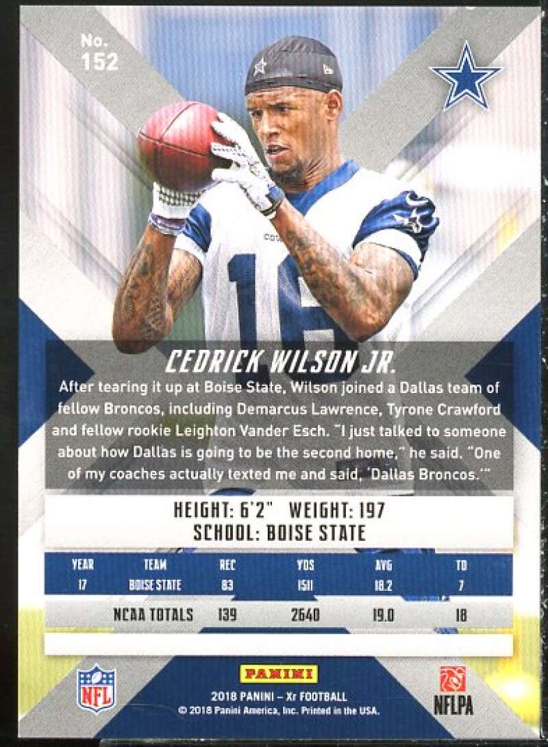 Cedrick Wilson Jr. Rookie Card 2018 Panini XR Red #152  Image 2