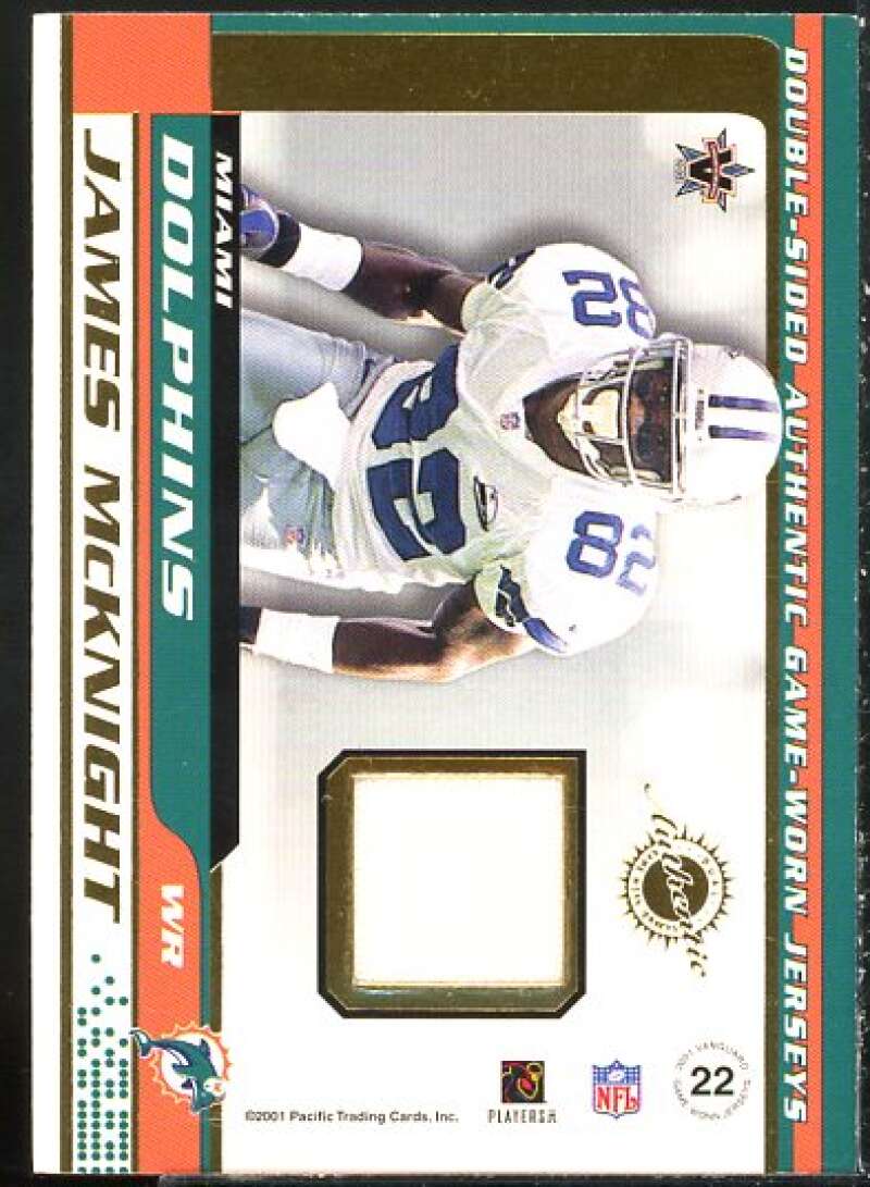 Wane McGarity/James McKnight Card 2001 Vanguard Double Sided Jerseys #22  Image 2