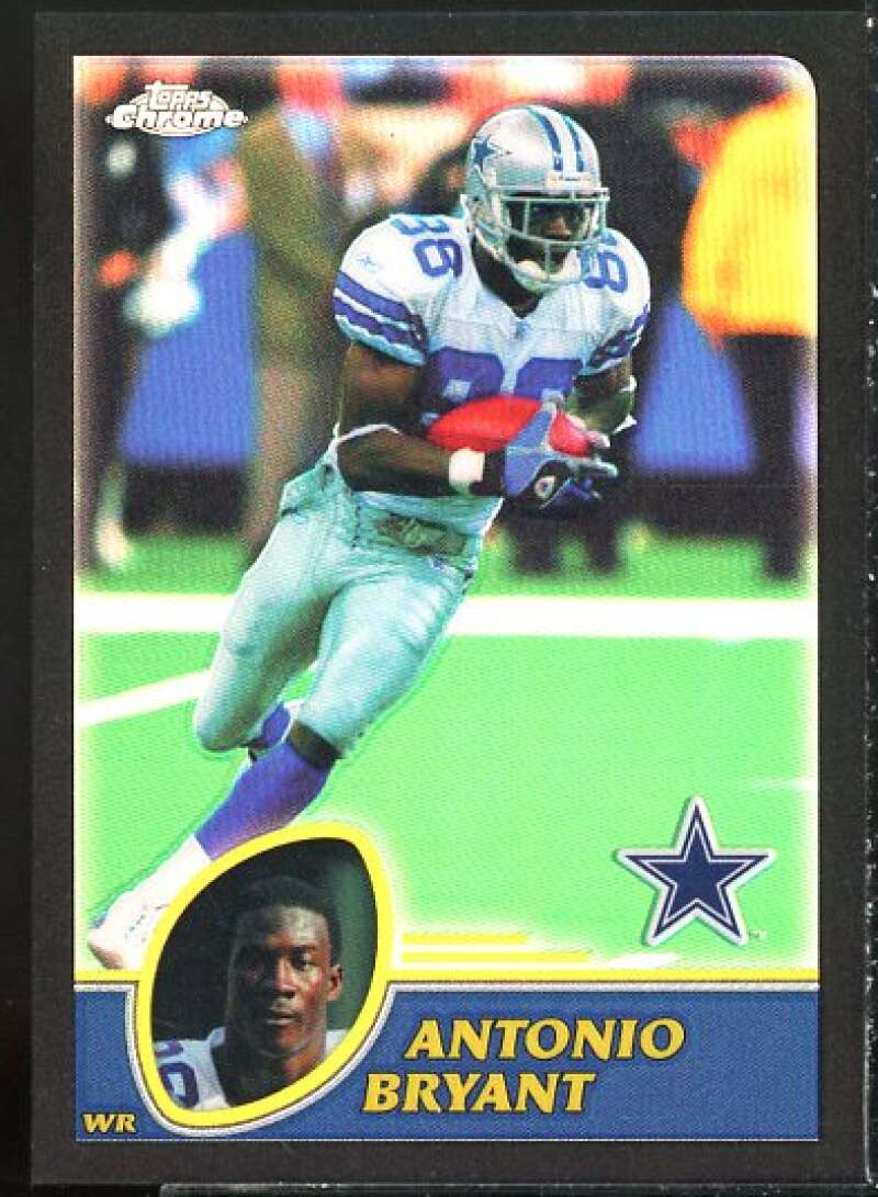 Antonio Bryant Card 2003 Topps Chrome Black Refractors #100  Image 1