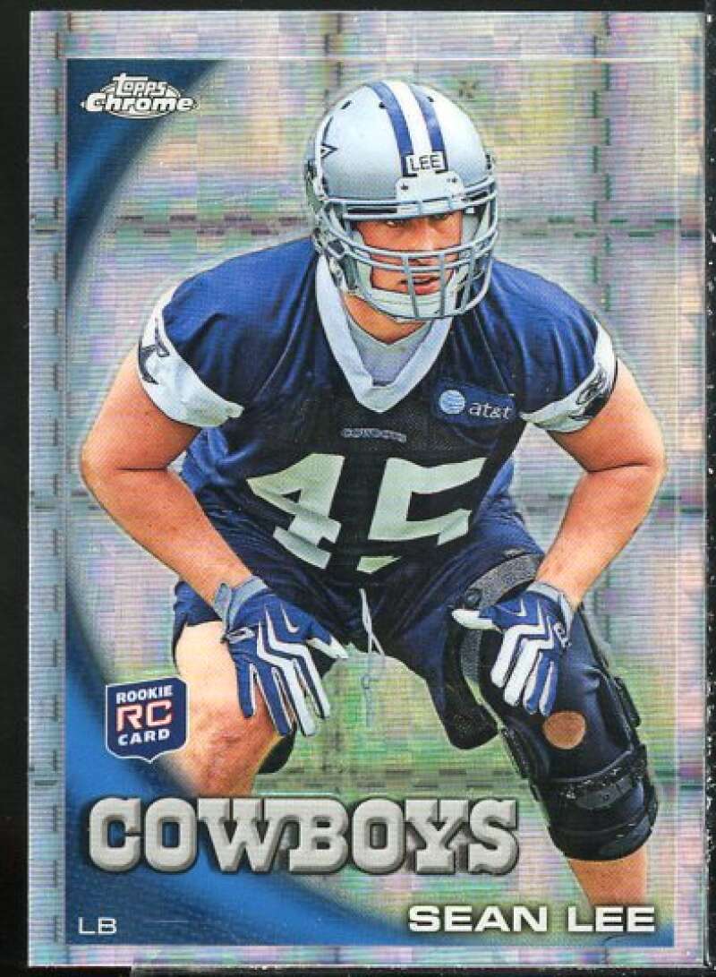 Sean Lee Rookie Card 2010 Topps Chrome Xfractors #C38  Image 1