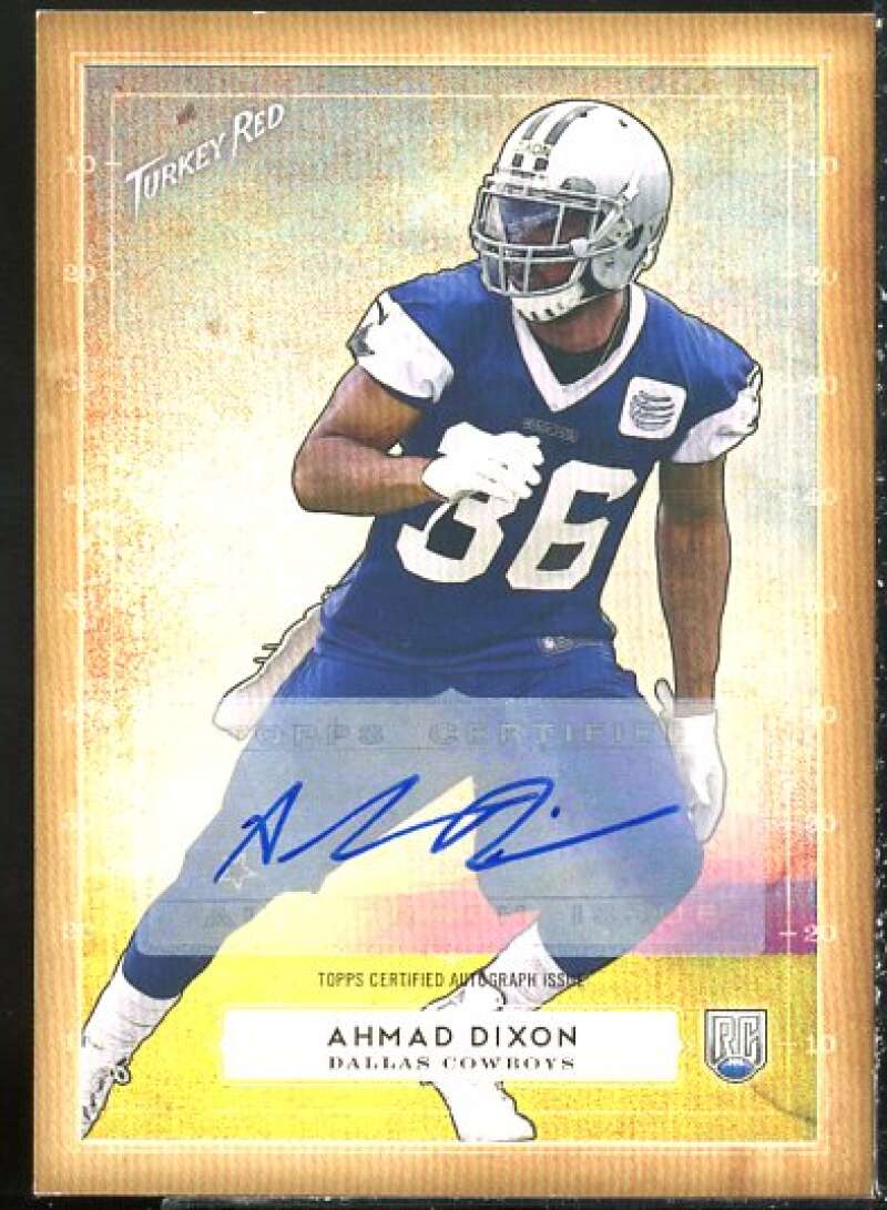 Ahmad Dixon Rookie Card 2014 Topps Turkey Red Autographs #95  Image 1