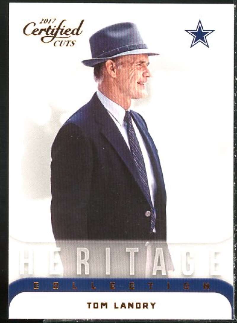 Tom Landry Card 2017 Certified Cuts Heritage Collection #13  Image 1