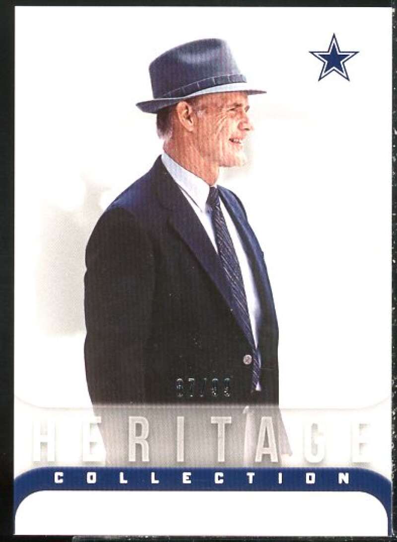 Tom Landry Card 2017 Certified Cuts Heritage Collection Silver #13  Image 1