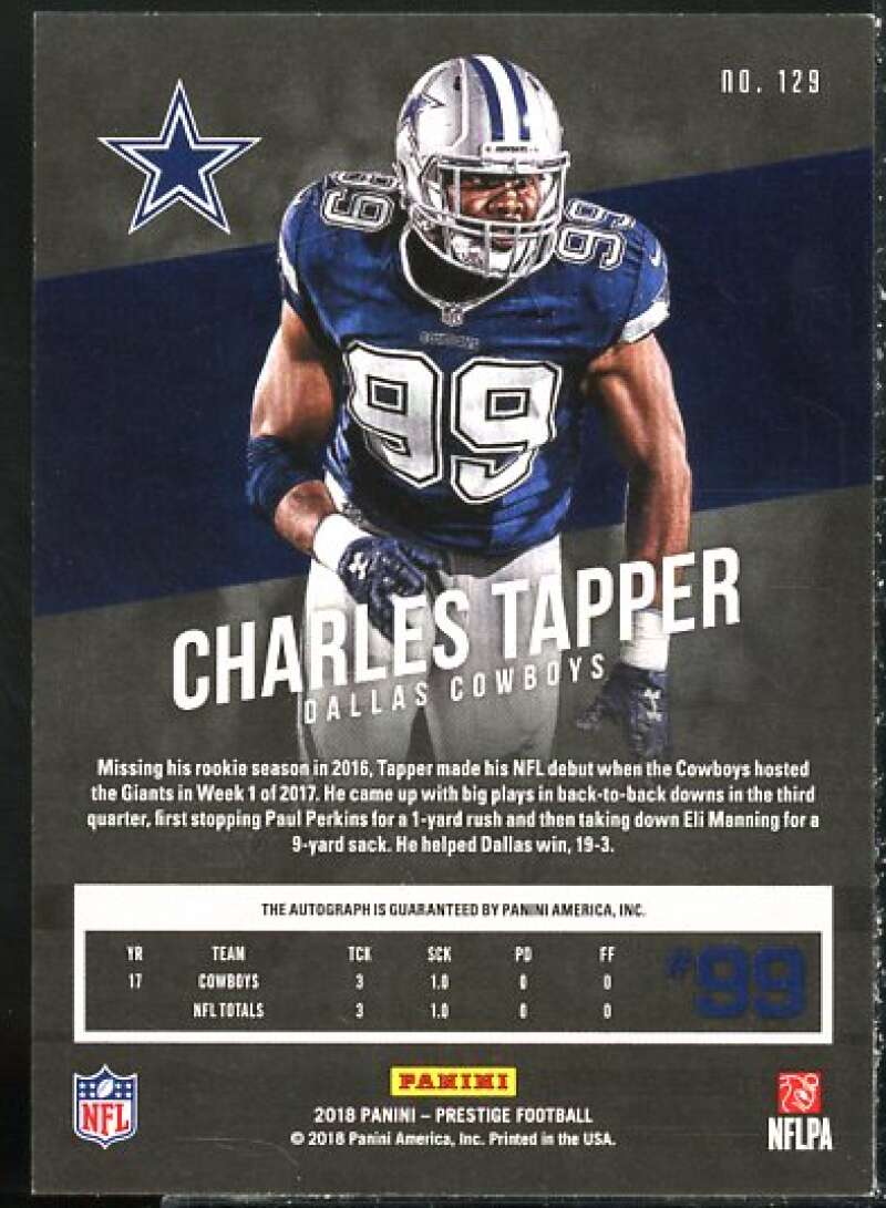 Charles Tapper Card 2018 Prestige Veteran Signatures #129  Image 2