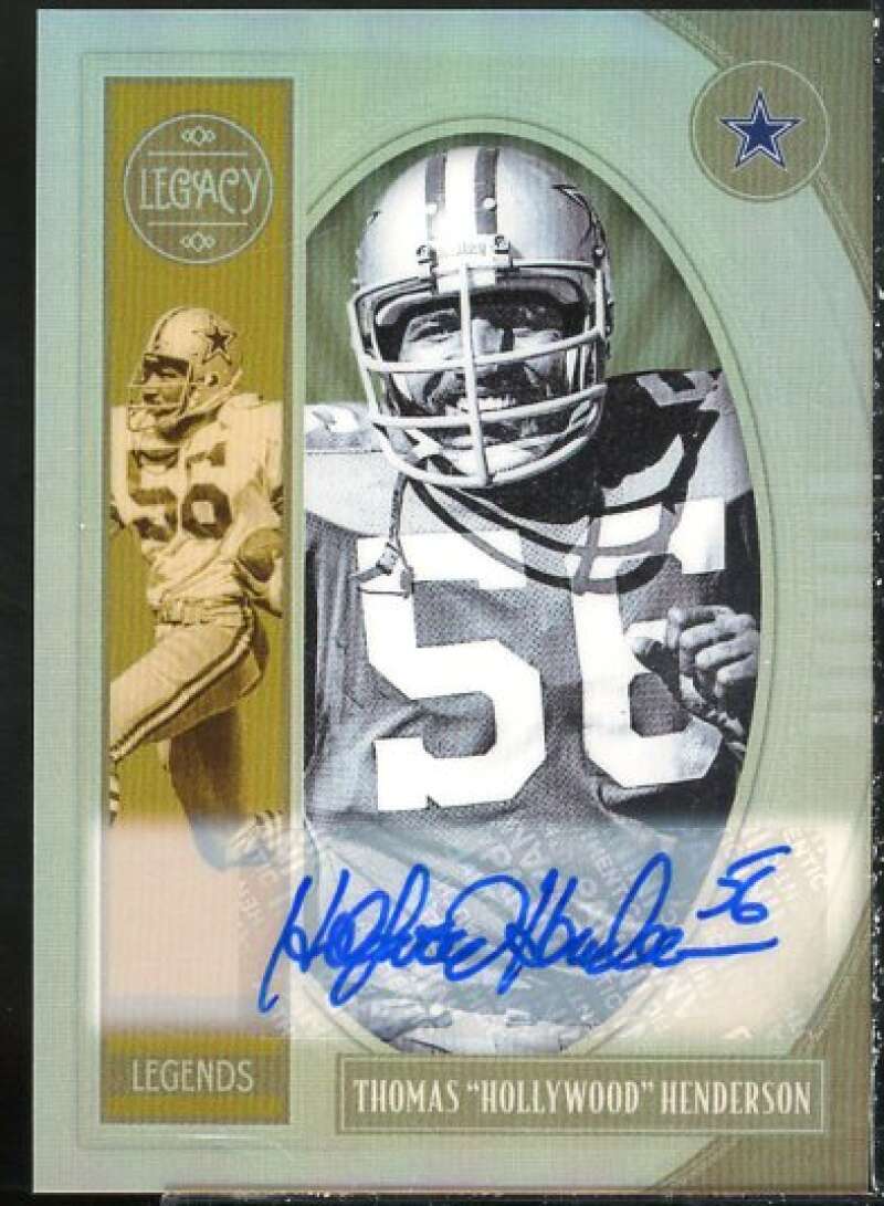 Thomas Hollywood Henderson AU Card 2019 Panini Legacy Premium Penmanship #136  Image 1