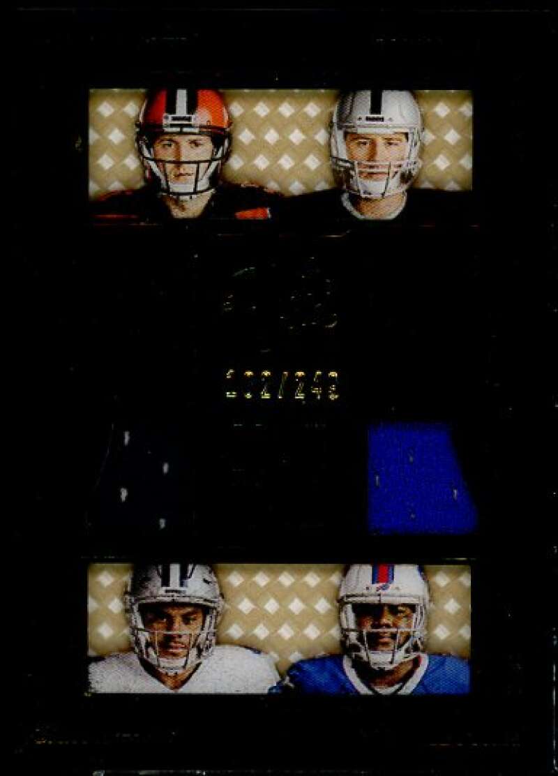 Jones/Kessler/Cook/Prescott 2016 Panini Black Gold Rookie Tetrad Materials #2  Image 1