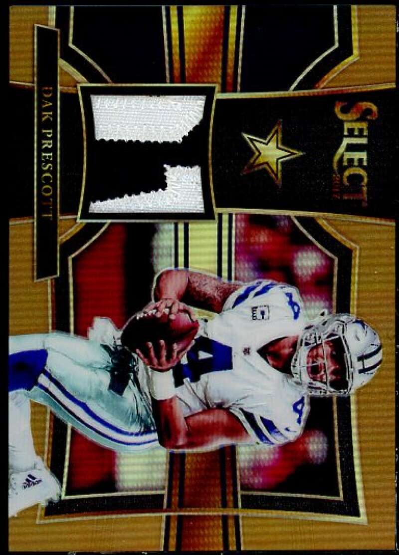 Dak Prescott Card 2017 Select Swatches Prizm Copper #33  Image 1