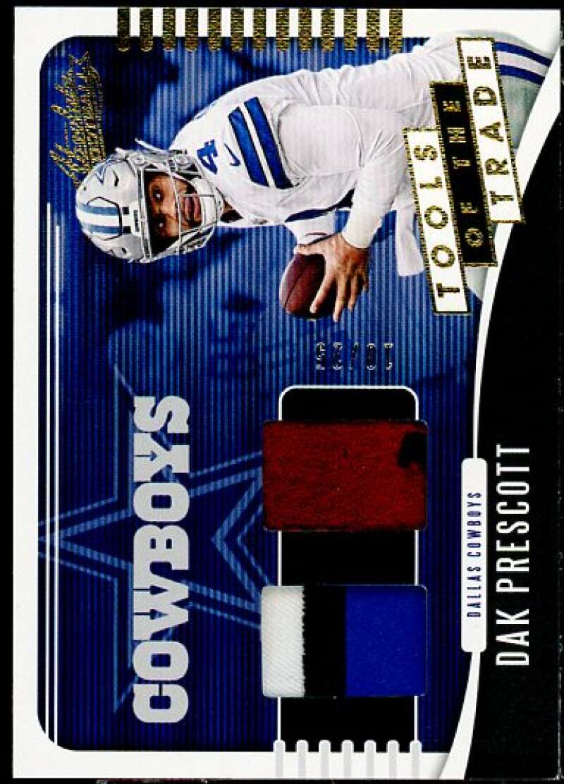 Dak Prescott Card 2019 Absolute Tools of the Trade Dual Materials Prime #8  Image 1