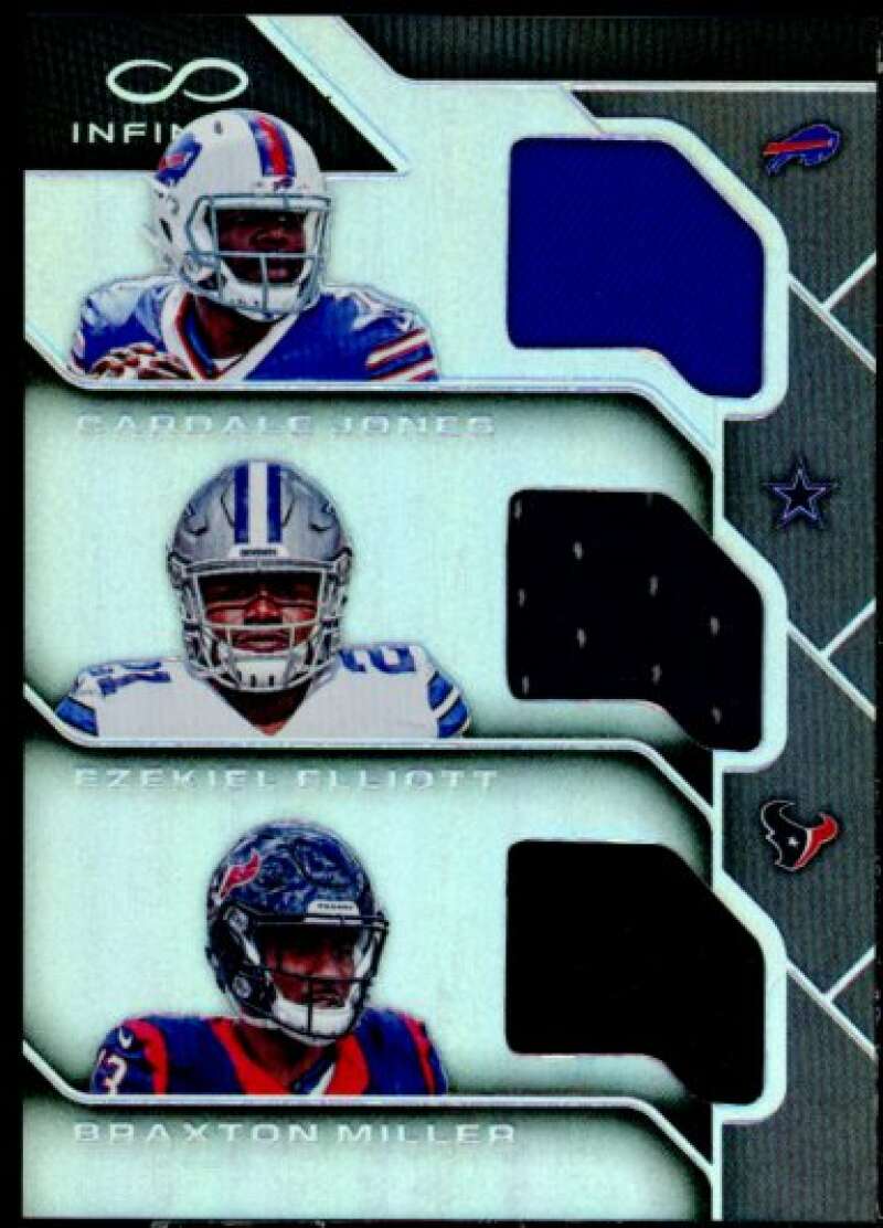 Braxton Miller/Ezekiel Elliott/Jones Card 2016 Infinity Rookie Jerseys Trios #5  Image 1