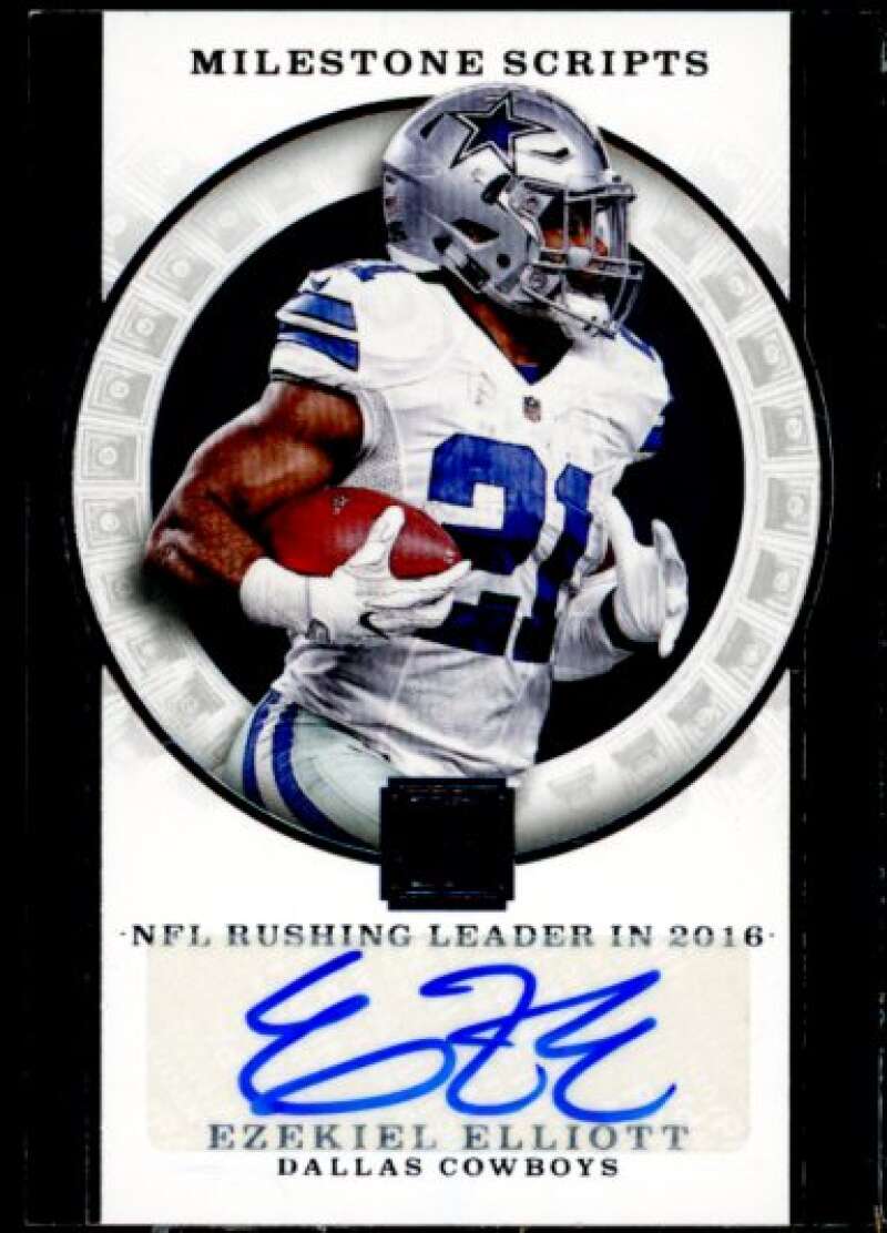 Ezekiel Elliott Card 2017 Panini Pantheon Milestone Scripts #30  Image 1