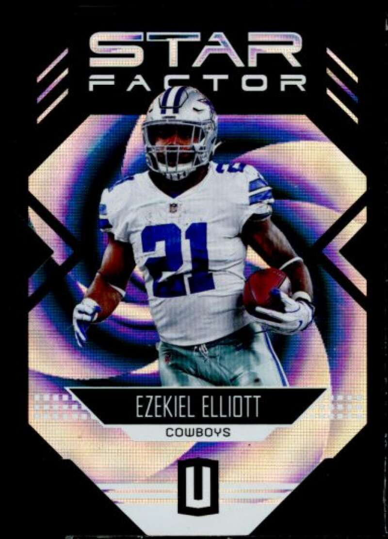 Ezekiel Elliott Card 2018 Panini Unparalleled Star Factor Whirl #2  Image 1