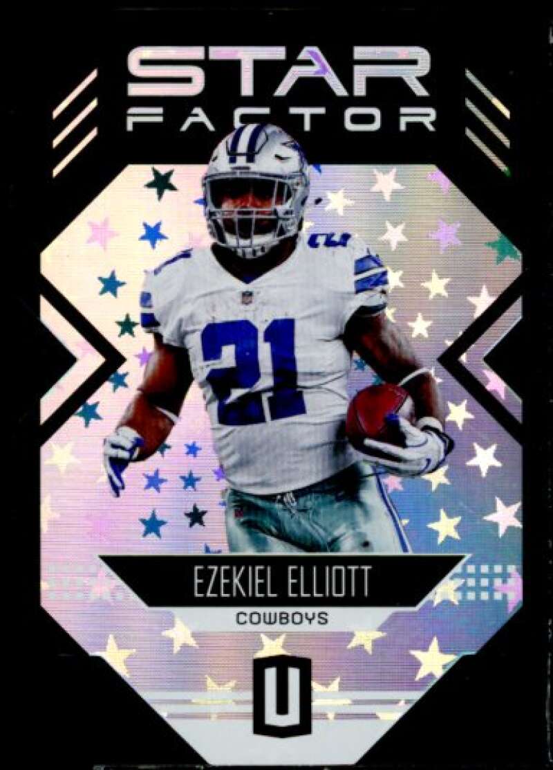 Ezekiel Elliott Card 2018 Panini Unparalleled Star Factor Astral #2  Image 1