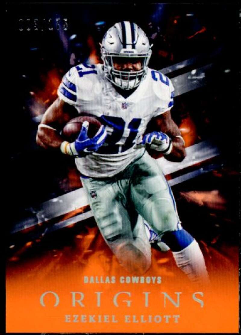 Ezekiel Elliott Card 2018 Panini Origins Orange #51  Image 1