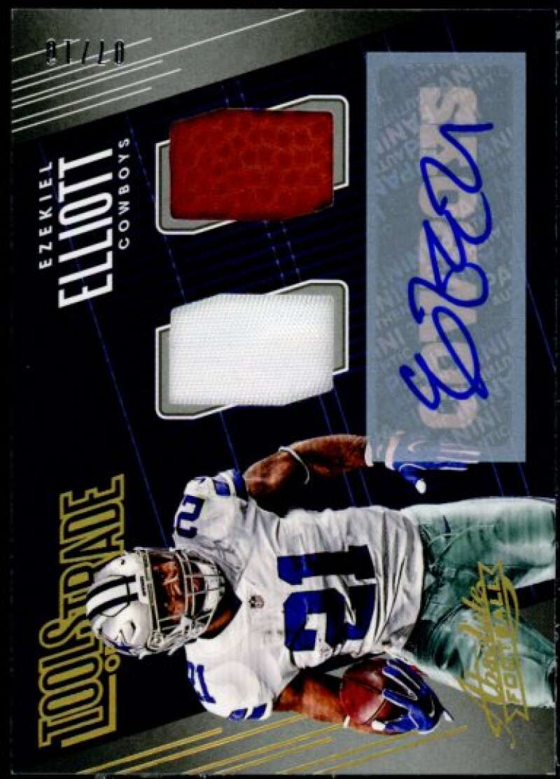 Ezekiel Elliott 2018 Absolute Tools of the Trade Dual Material Autographs Prime Image 1