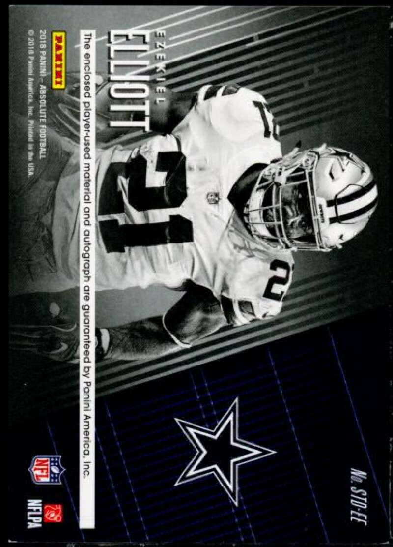 Ezekiel Elliott 2018 Absolute Tools of the Trade Dual Material Autographs Prime Image 2