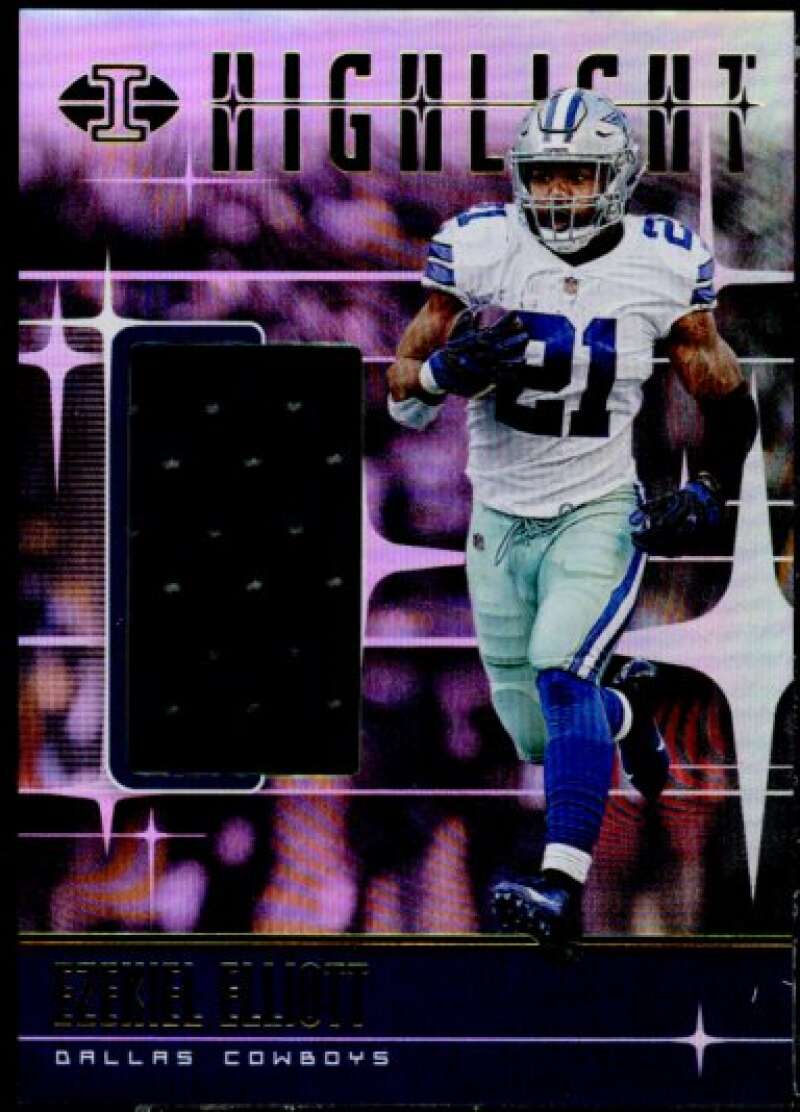 Ezekiel Elliott Card 2019 Panini Illusions Highlight Swatches #7  Image 1