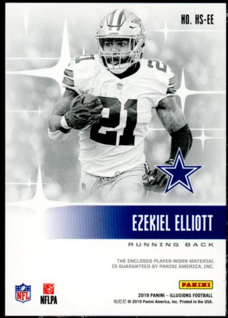 Ezekiel Elliott Card 2019 Panini Illusions Highlight Swatches #7  Image 2