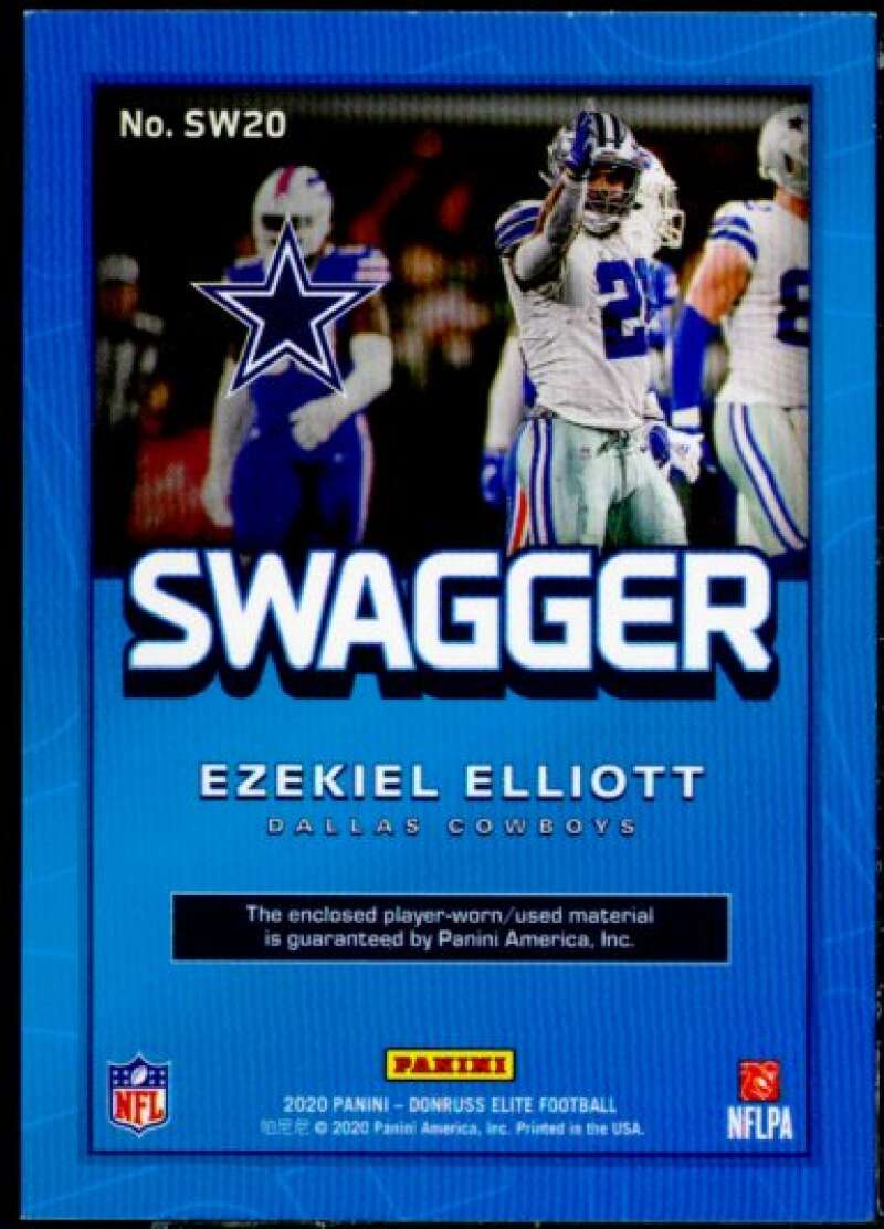 Ezekiel Elliott Card 2020 Elite Swagger Materials #20  Image 2