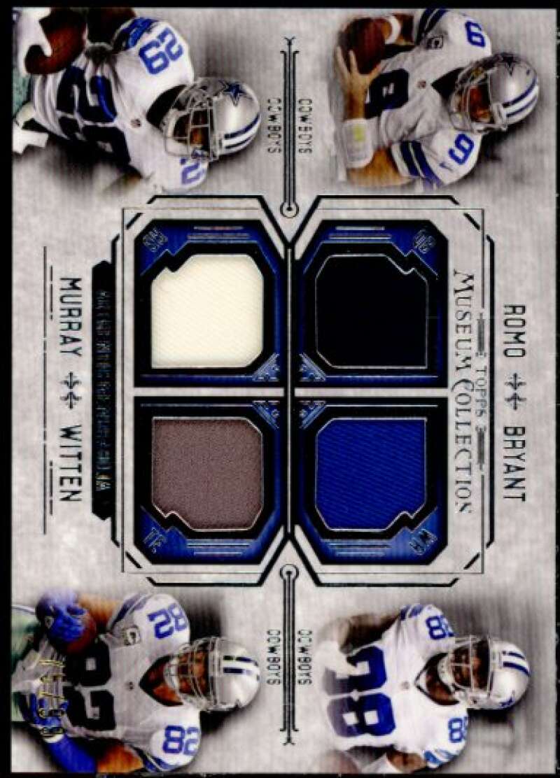 Bryant/Murray/Romo/Witten 2014 TMuseum Collection Quad Player Relics #FPQRRBMW  Image 1