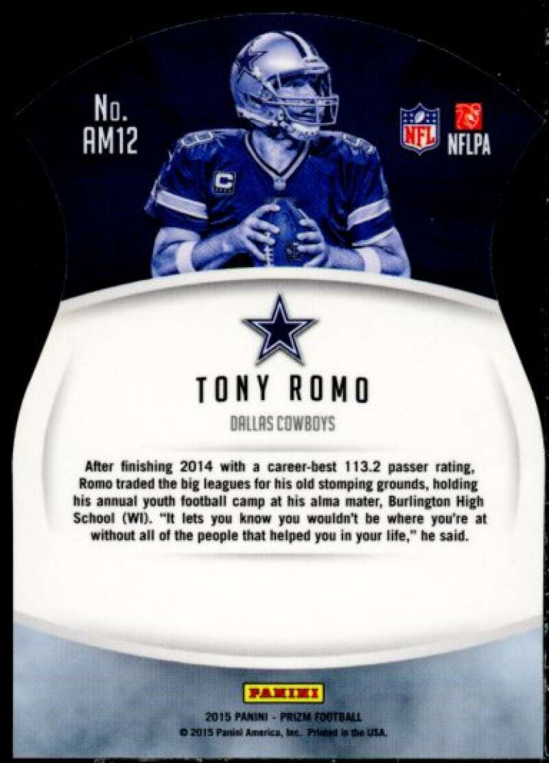 Tony Romo Card 2015 Panini Prizm Air Marshals #12  Image 2