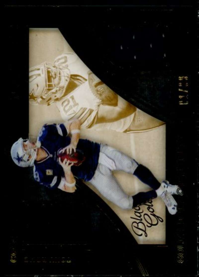 Tony Romo/Ezekiel Elliott 2016 Panini Black Gold Golden Opportunity Material #4  Image 1