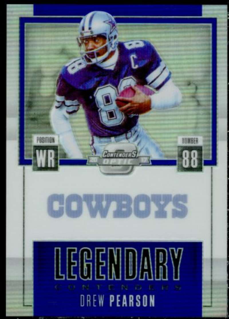 Drew Pearson Card 2017 Panini Contenders Optic Legendary Contenders Blue #9  Image 1